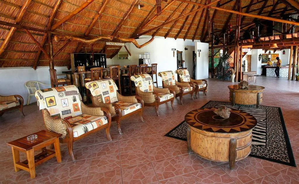 Guest lounge at Manyara Wildlife Safari Lodge