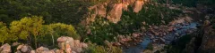 Northern kruger landscape winding rivers through gorges