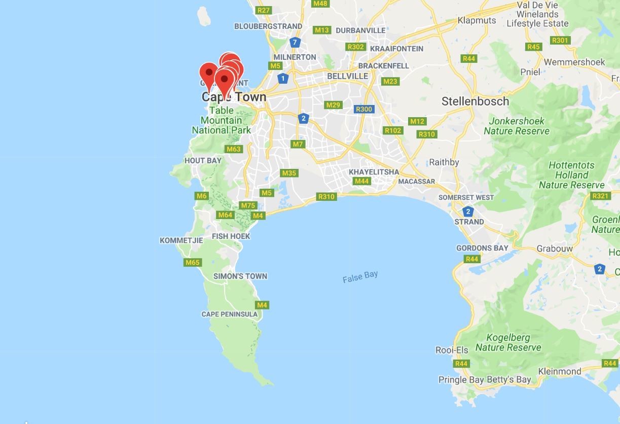 Cape Town Map 