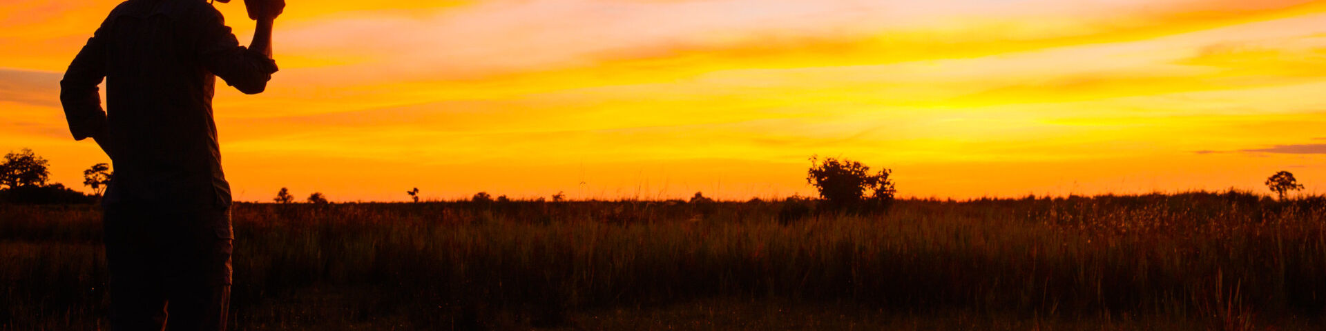 7 Day Best of Kwando Botswana Safari Banner Kwando Lebala Camp Tea at sunrise
