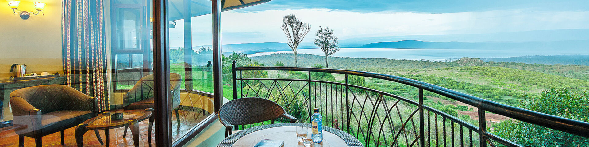 Accommodation in Lake Nakuru and Lake Naivasha Kenya View of Hills and Lake
