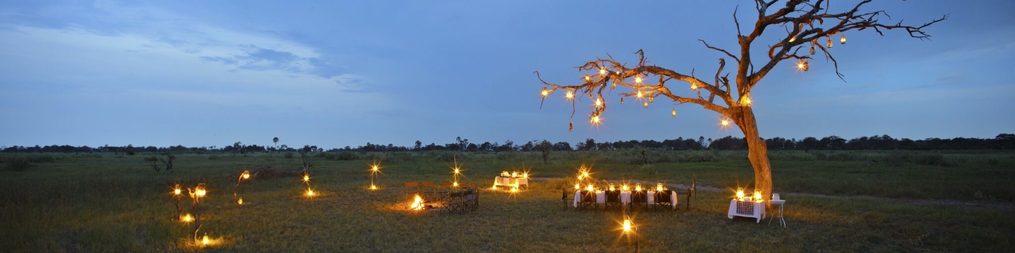 Decor lights at Camp Okavango, Botswana
